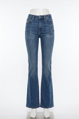 NEW GOOD AMERICAN good legs flare jeans in blue